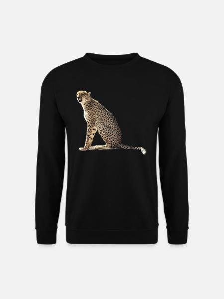 Gepard - Raubkatze - Wildkatze - Katze - Afrika - Unisex Pullover - Schwarz