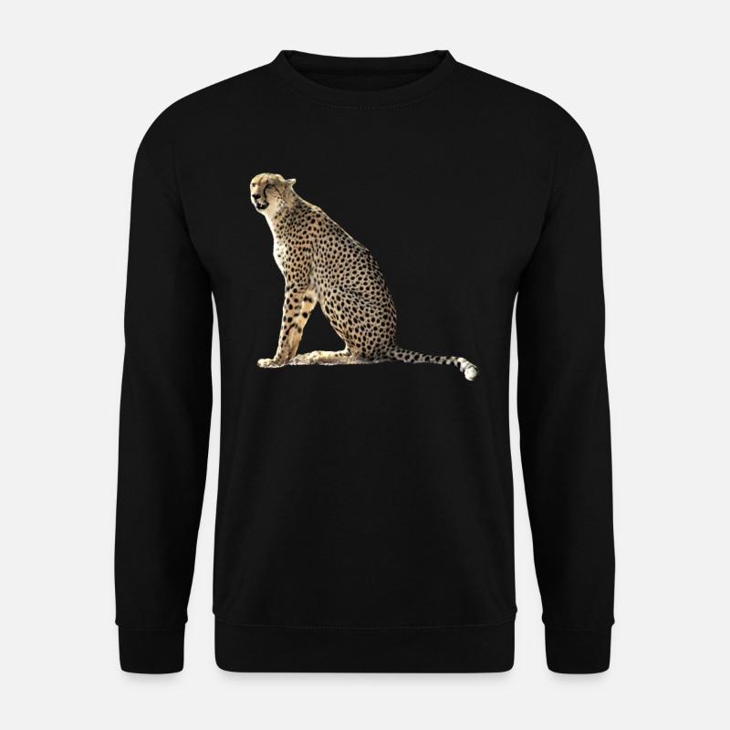 Gepard - Raubkatze - Wildkatze - Katze - Afrika - Unisex Pullover - Schwarz