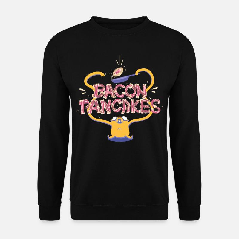 Adventure Time Jake Bacon Pancakes - Unisex Sweatshirt - black