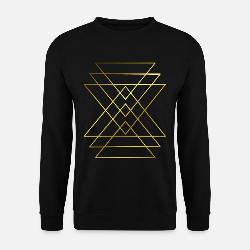 Grafik - grafisches Muster - Unisex Pullover - Schwarz