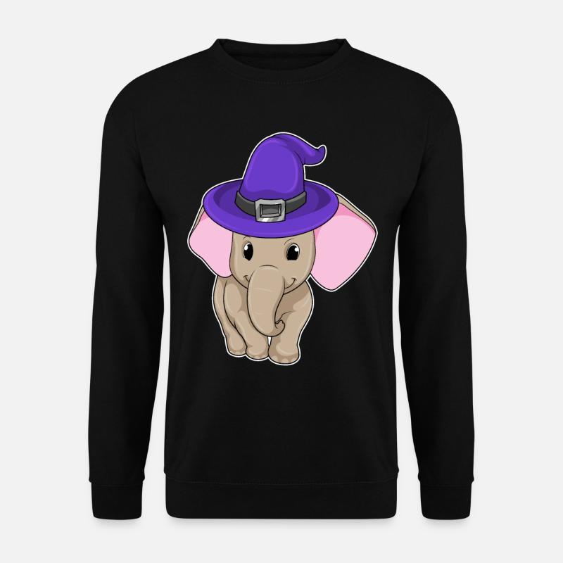 L’éléphant comme sorcier - Sweat-shirt Unisexe - noir