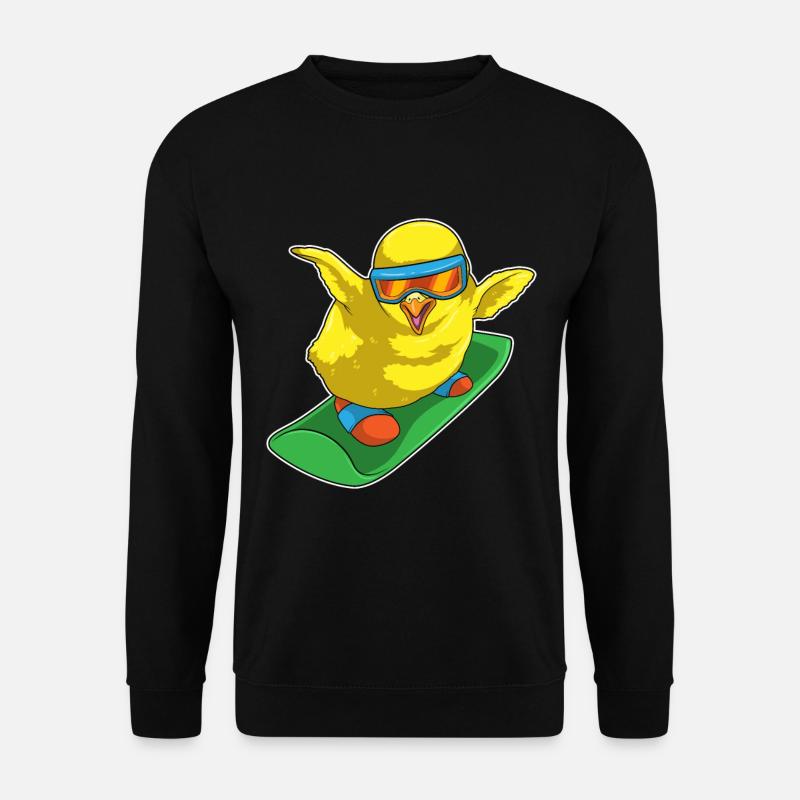 Chick Snowboarder Snowboard - Sweat-shirt Unisexe - noir