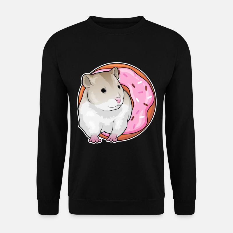 Hamster Donut - Unisex Pullover - Schwarz