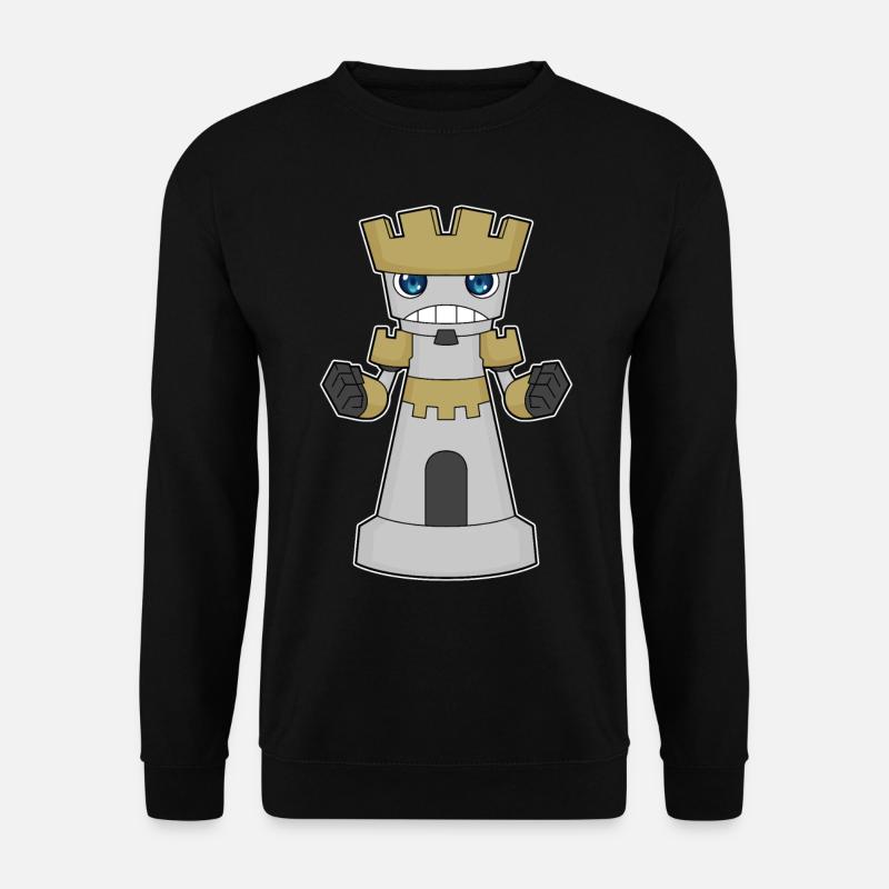 Pièce d’échecs Tour d’échecs - Sweat-shirt Unisexe - noir