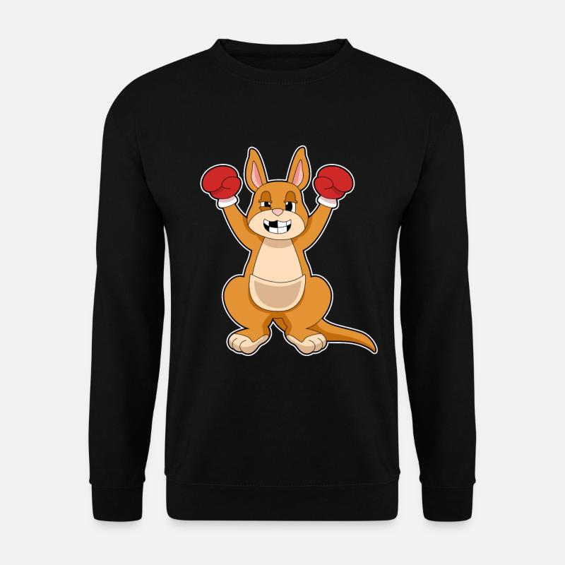 Kangaroo Boxer Boxing Gloves - Unisex Sweatshirt - black