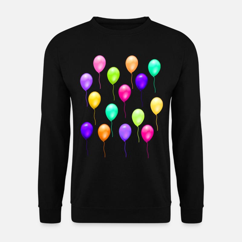Luftballons - Ballon - Ballons - Unisex Pullover - Schwarz