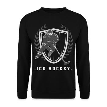 Eishockey Hockey sur glace - Sweat-shirt Unisexe - noir - Devant - Alina (178cm) & Michal (187cm)
