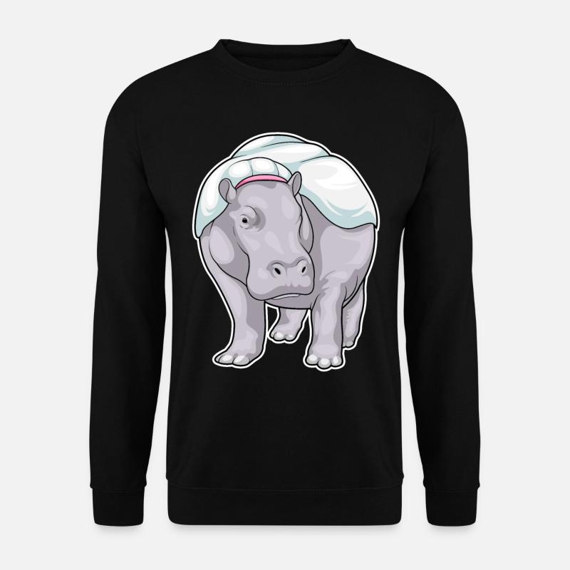 Mariage Hippo Bride - Sweat-shirt Unisexe - noir