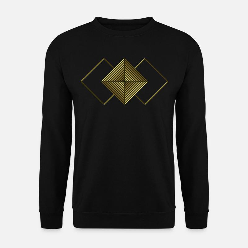 Square triangles - graphic - graphic design - Unisex Sweatshirt - black