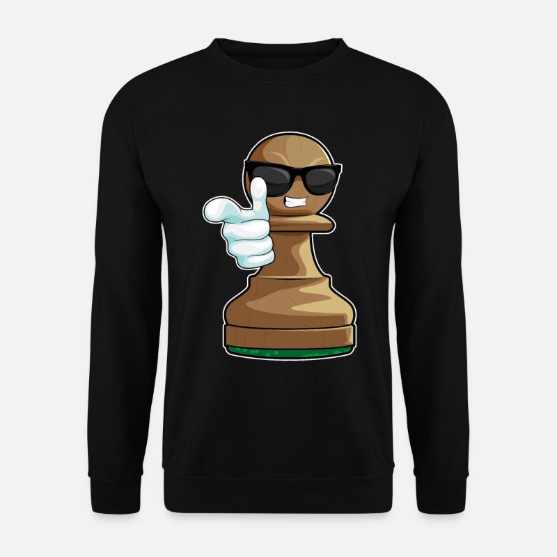 Schachfigur Bauer Schach - Unisex Pullover - Schwarz