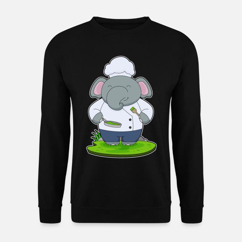 Poêle à éléphant - Sweat-shirt Unisexe - noir