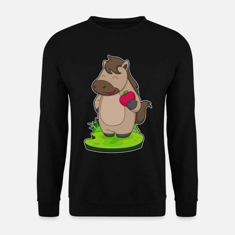 Horse Apple - Unisex Sweatshirt - black
