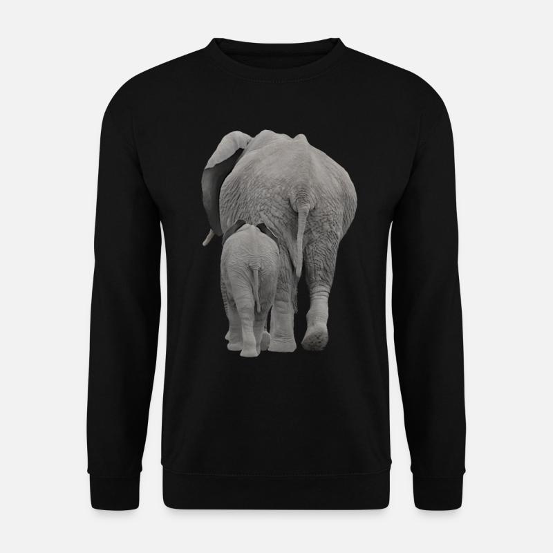 Inconvénient des éléphants - éléphant en Afrique - Sweat-shirt Unisexe - noir