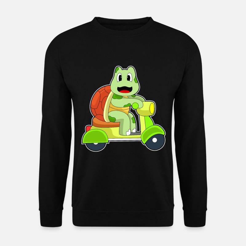 Turtle Scooter - Unisex Sweatshirt - black