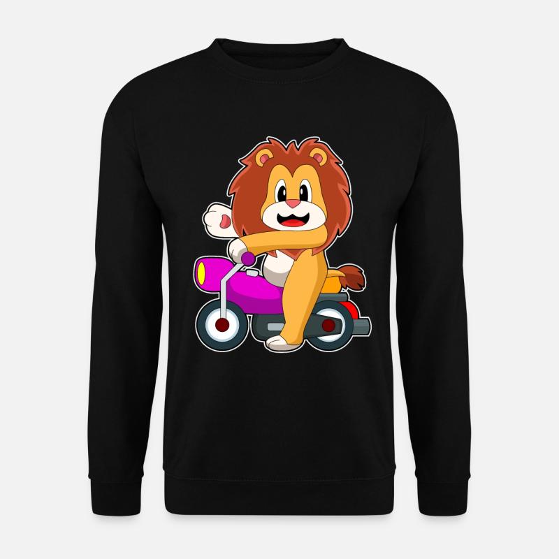 Lion Motorcycle - Unisex Sweatshirt - black