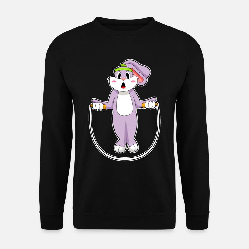 Bunny Gymnastics Rope - Unisex Sweatshirt - black