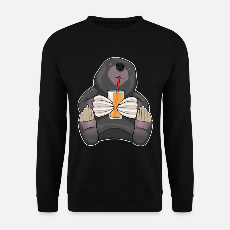 Mole Juice Straw - Unisex Sweatshirt - black