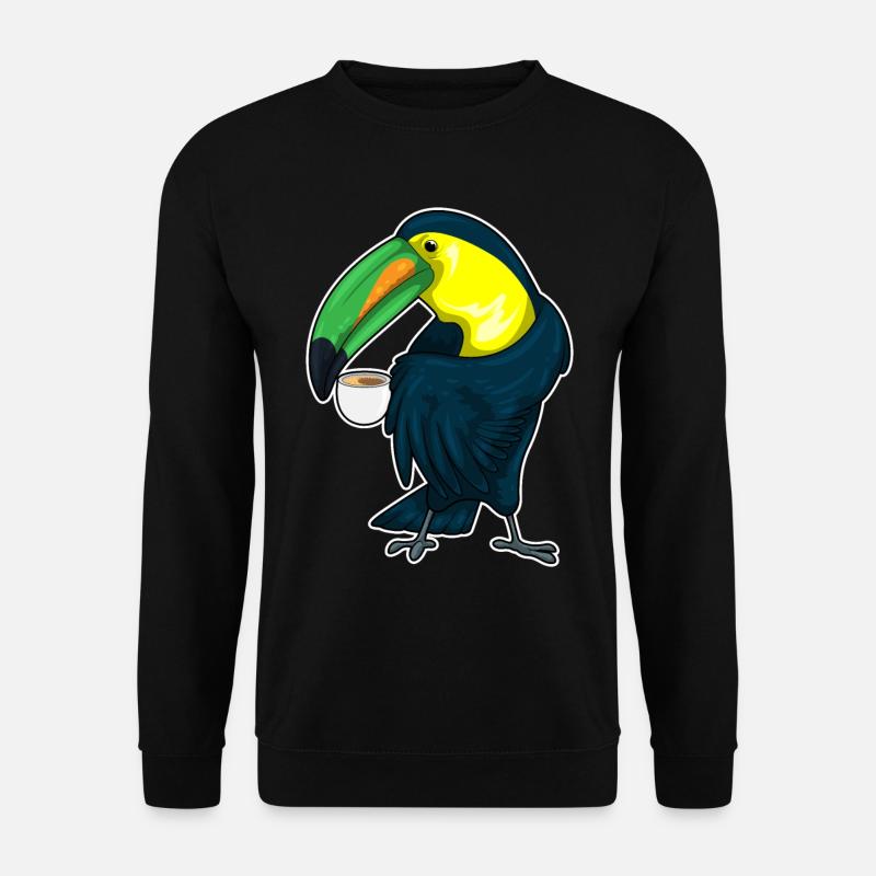 Toucan cup of coffee - Unisex Sweatshirt - black