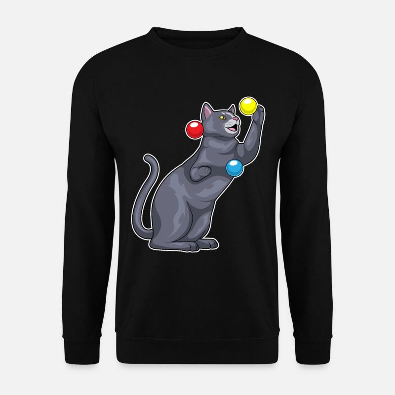 Jongleur de chat jongleur - Sweat-shirt Unisexe - noir