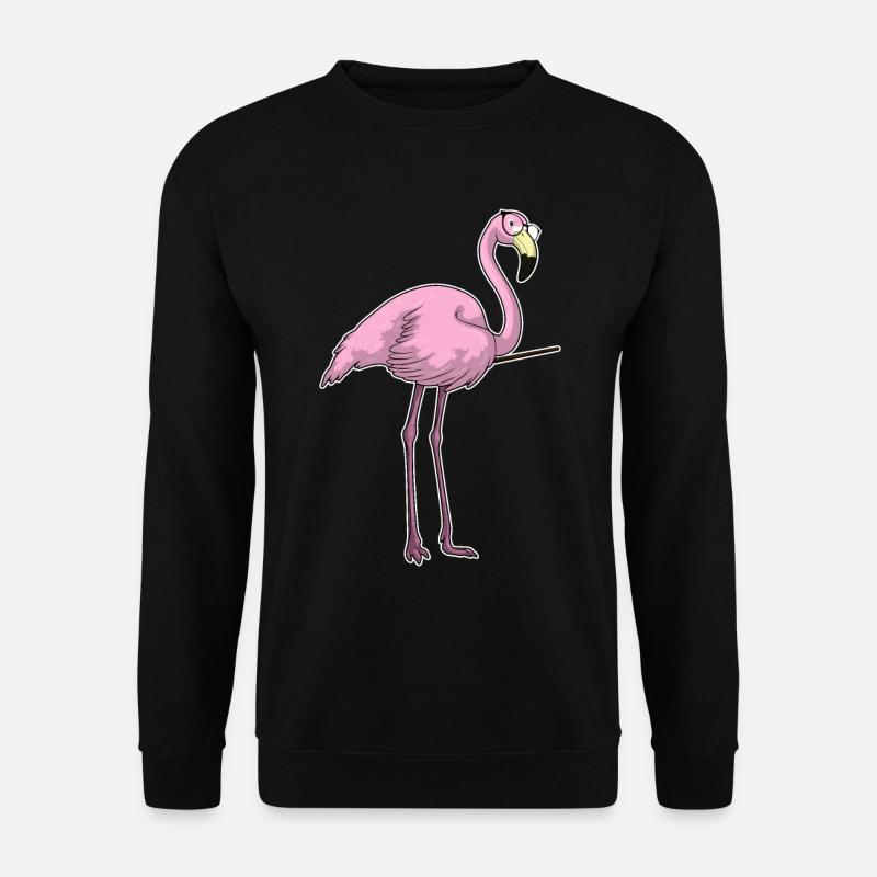 Flamingo Teacher Pointer - Sweat-shirt Unisexe - noir