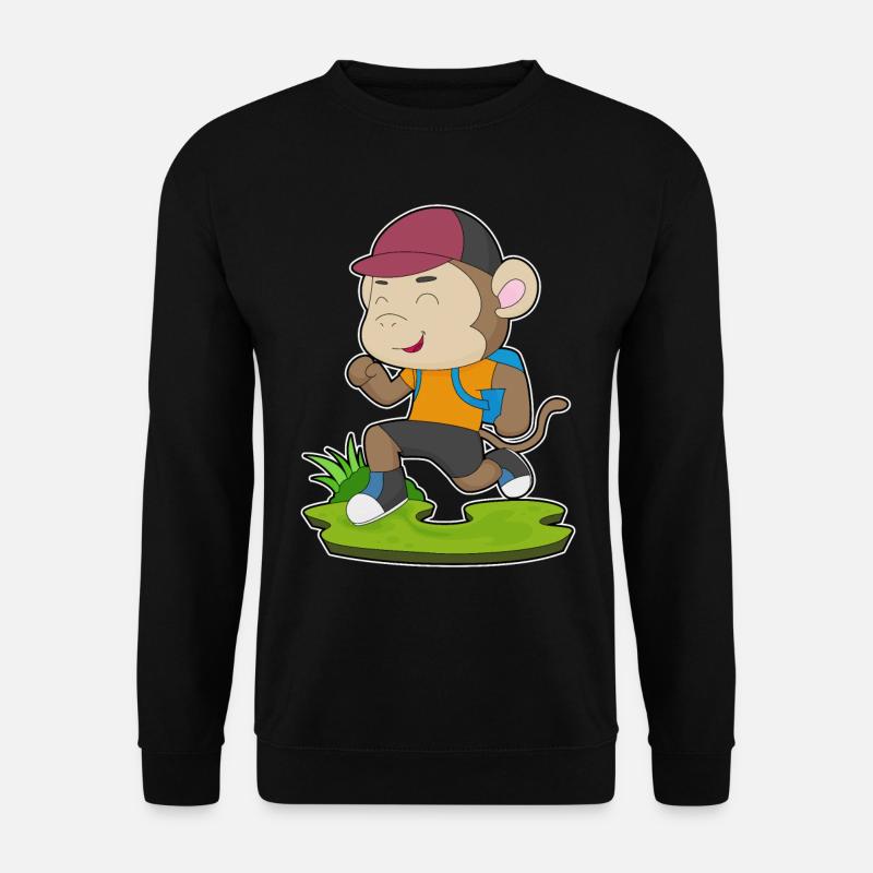 Monkey Wanderer Backpack - Unisex Sweatshirt - black