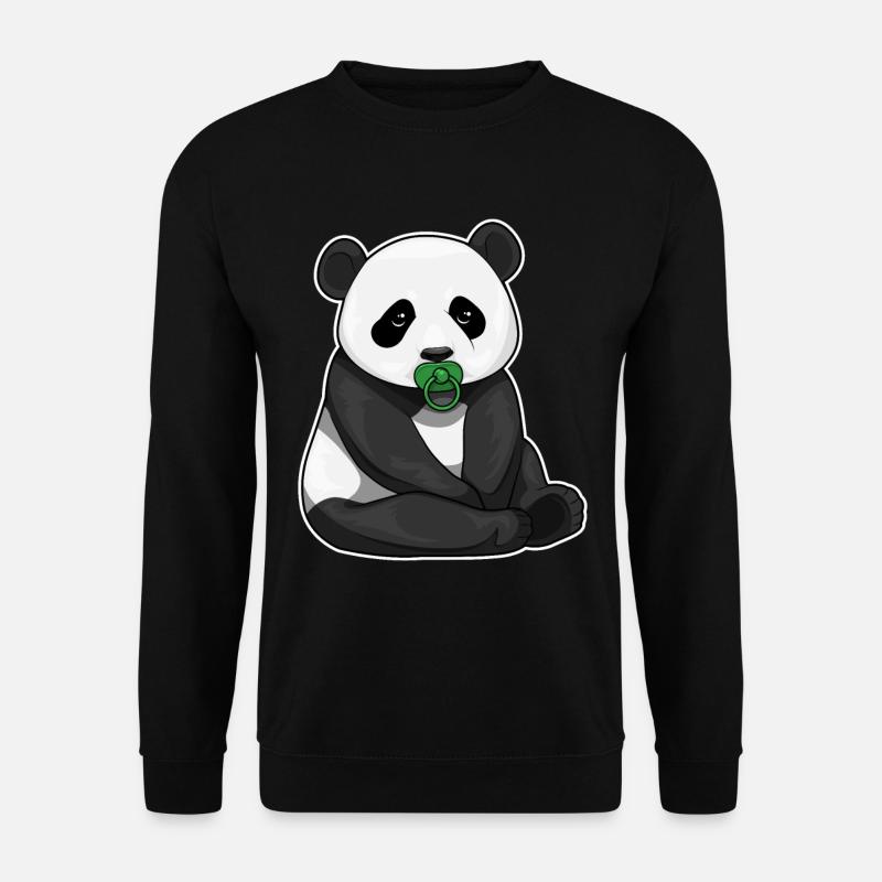 Panda pacifier - Unisex Sweatshirt - black