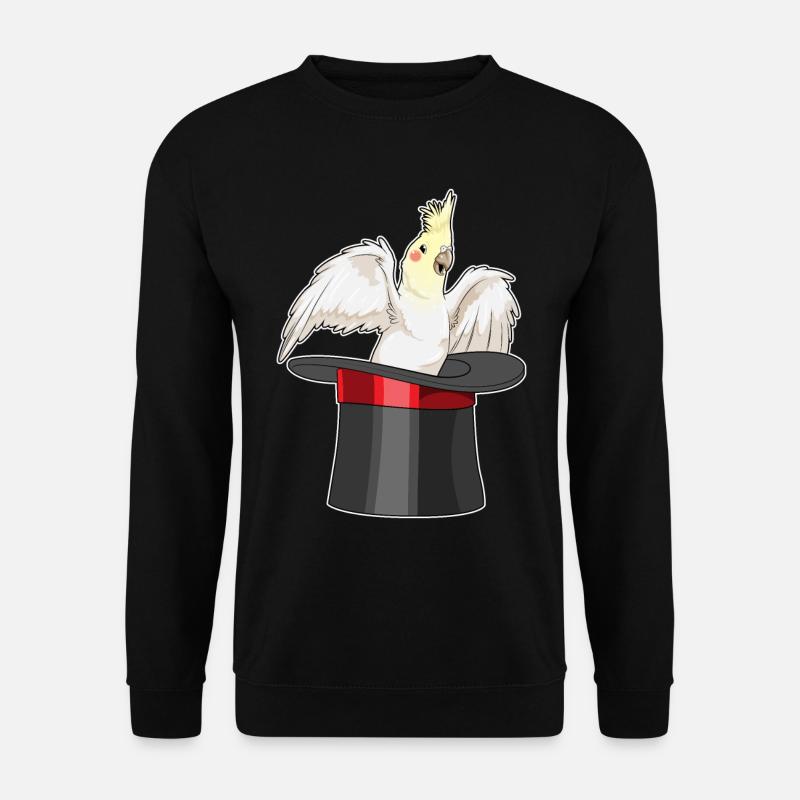 Parrot Wizard Cylinder - Unisex Sweatshirt - black