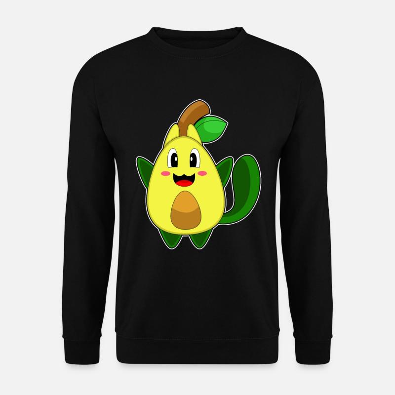 Katze Avocado - Unisex Pullover - Schwarz