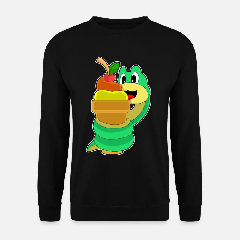 Crème glacée gaufre serpent - Sweat-shirt Unisexe - noir