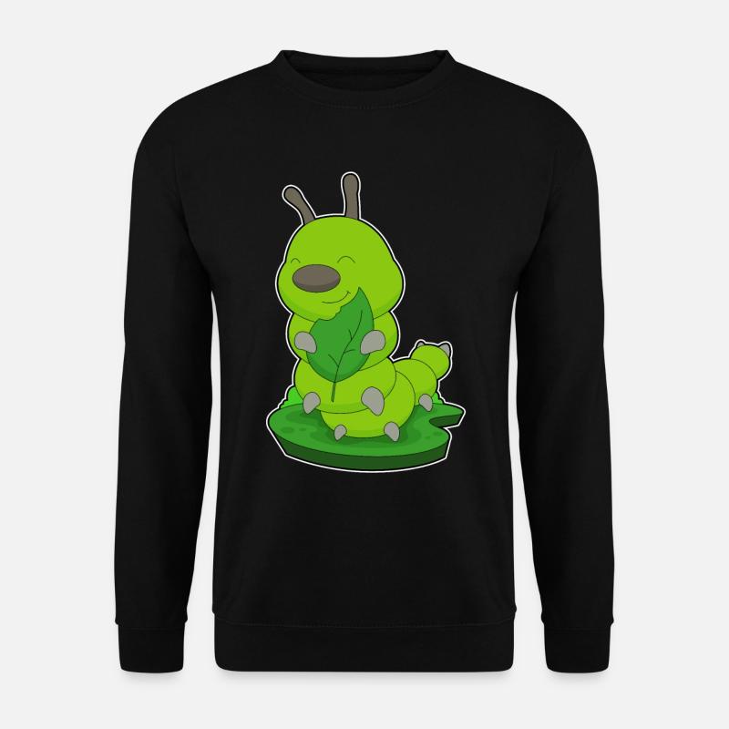 Feuille de chenille - Sweat-shirt Unisexe - noir