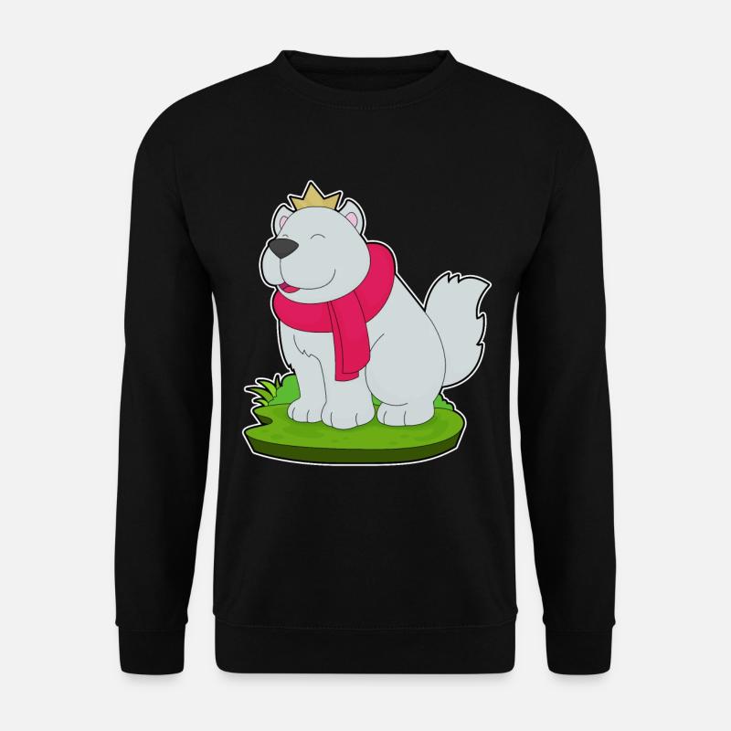 Dog Prince Crown - Unisex Sweatshirt - black