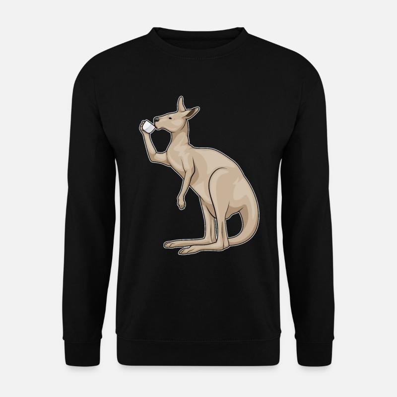 Kangaroo Coffee Mug - Unisex Sweatshirt - black