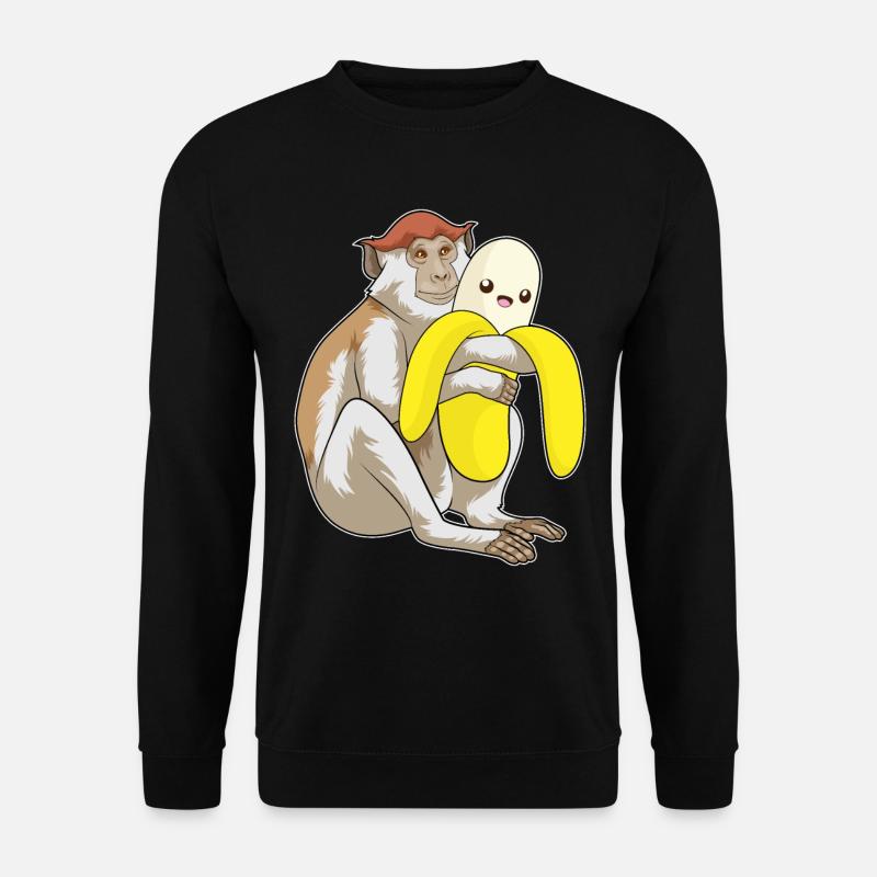 Singe Peluche - Sweat-shirt Unisexe - noir