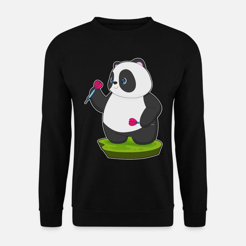 Fléchette Panda Dartpfeil - Sweat-shirt Unisexe - noir