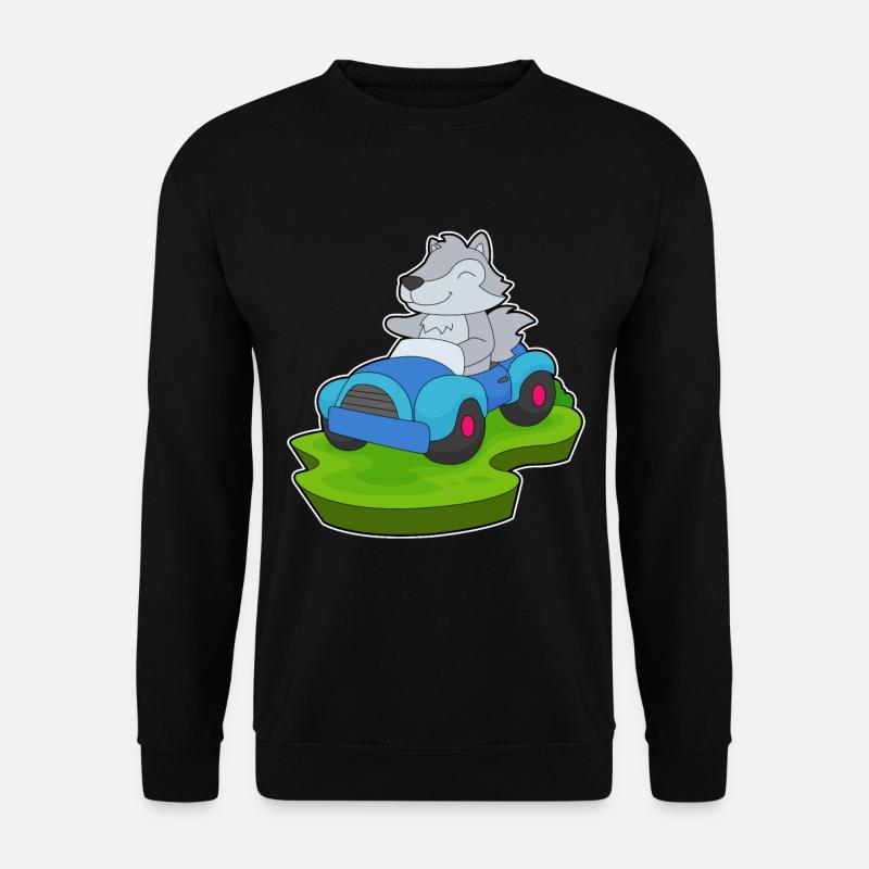 Wolf Car - Unisex Sweatshirt - black