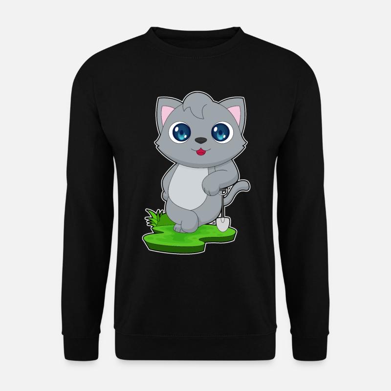 Cat Shovel - Unisex Sweatshirt - black