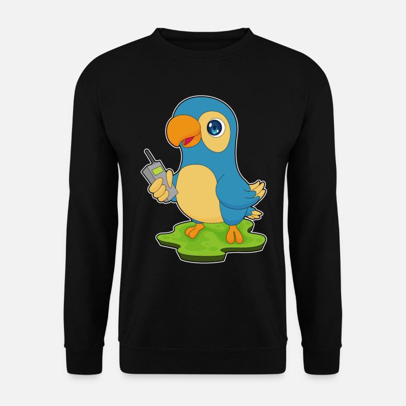 Papagei Radio - Unisex Pullover - Schwarz