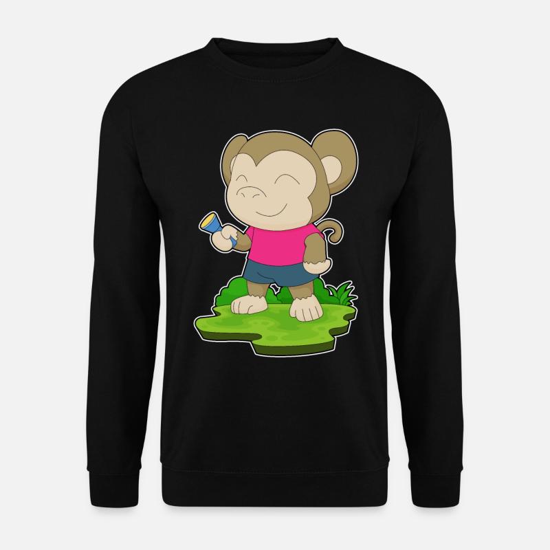 Monkey Flashlight - Unisex Sweatshirt - black
