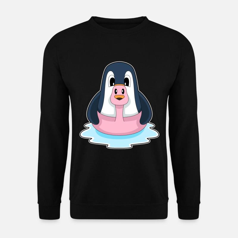 Flamant rose pingouin - Sweat-shirt Unisexe - noir