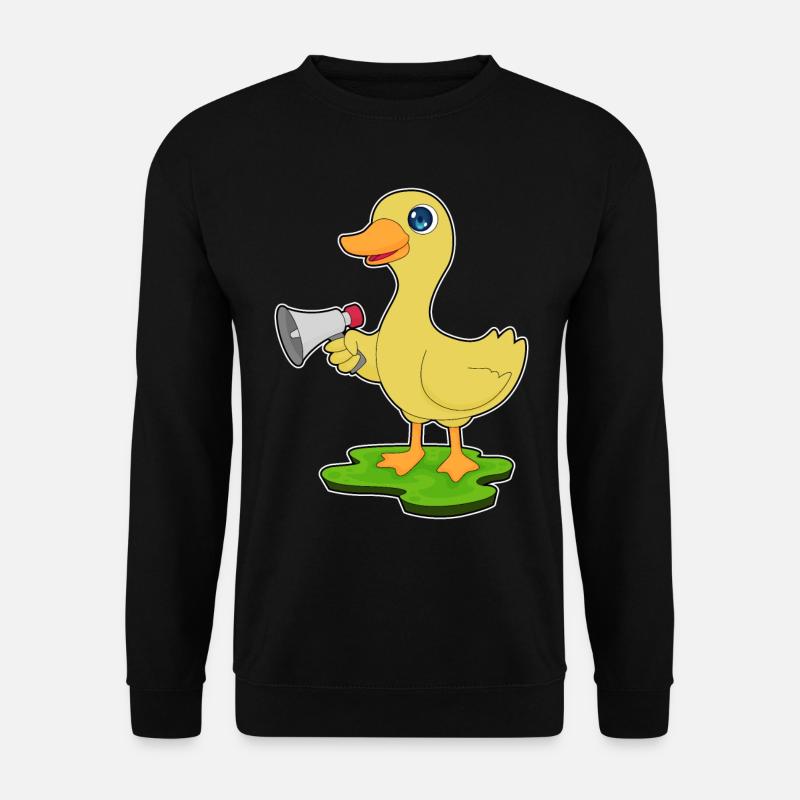 Mégaphone de canard - Sweat-shirt Unisexe - noir