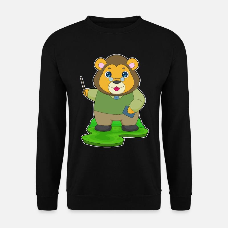 Lion Enseignant Pointer - Sweat-shirt Unisexe - noir