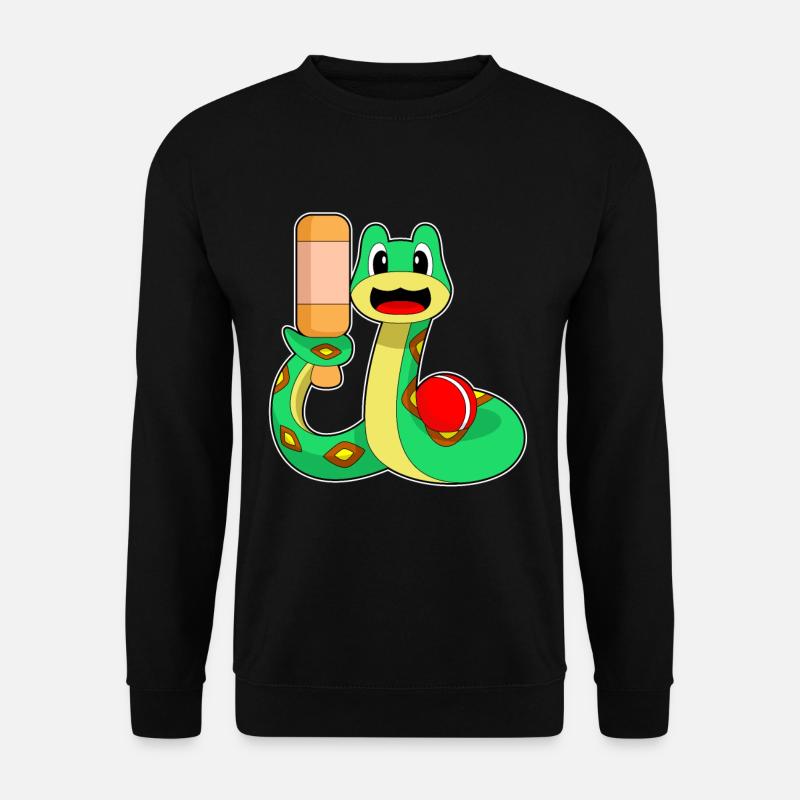 Serpent Cricket Batte de cricket - Sweat-shirt Unisexe - noir