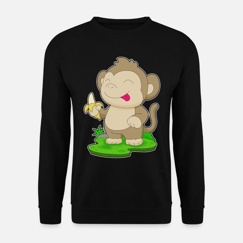 Monkey Banana - Unisex Sweatshirt - black