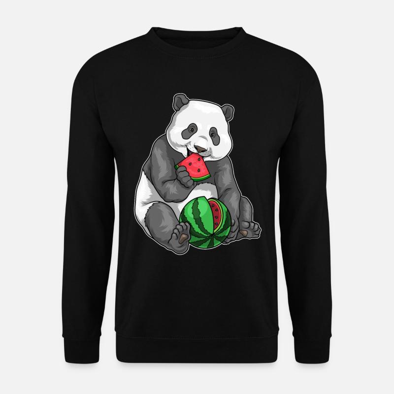 Panda Pastèque - Sweat-shirt Unisexe - noir