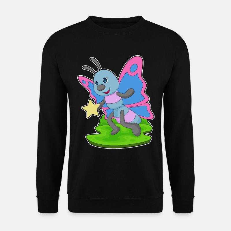 Étoile papillon - Sweat-shirt Unisexe - noir