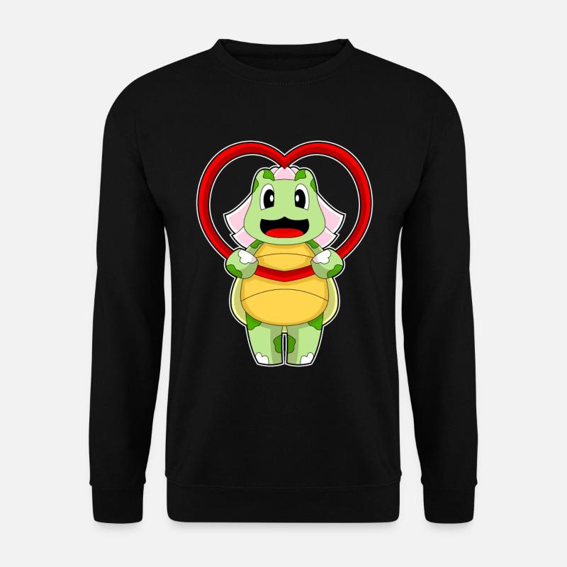 Turtle Bridal Heart Wedding - Unisex Sweatshirt - black