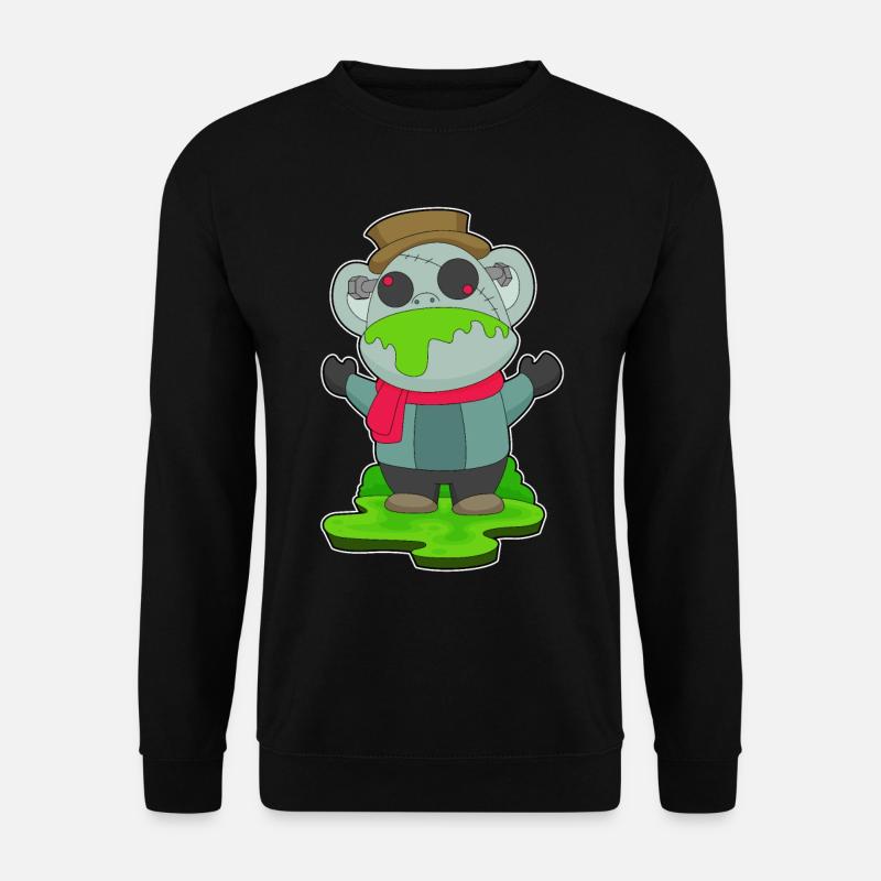 Monkey Halloween Zombie - Unisex Sweatshirt - black