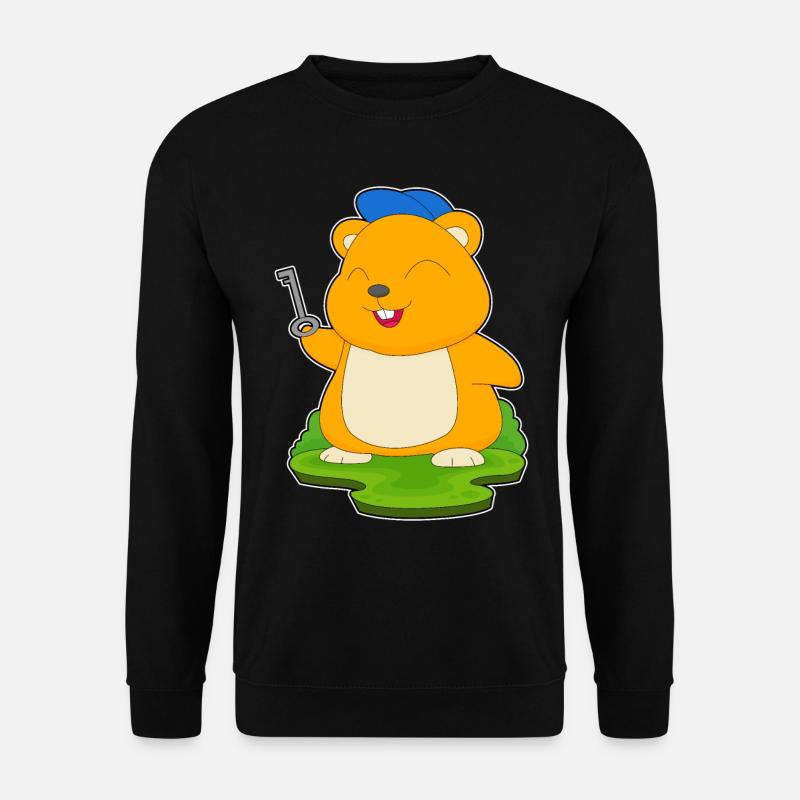 Clé du hamster - Sweat-shirt Unisexe - noir