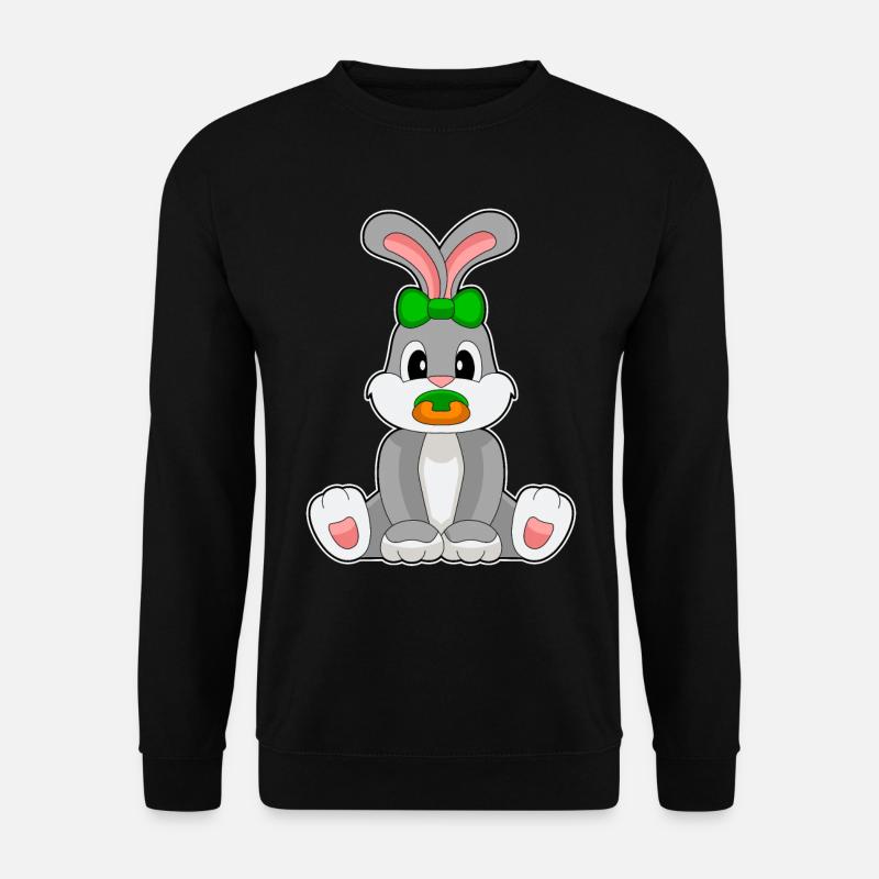 Bunny Baby Pacifier - Unisex Sweatshirt - black