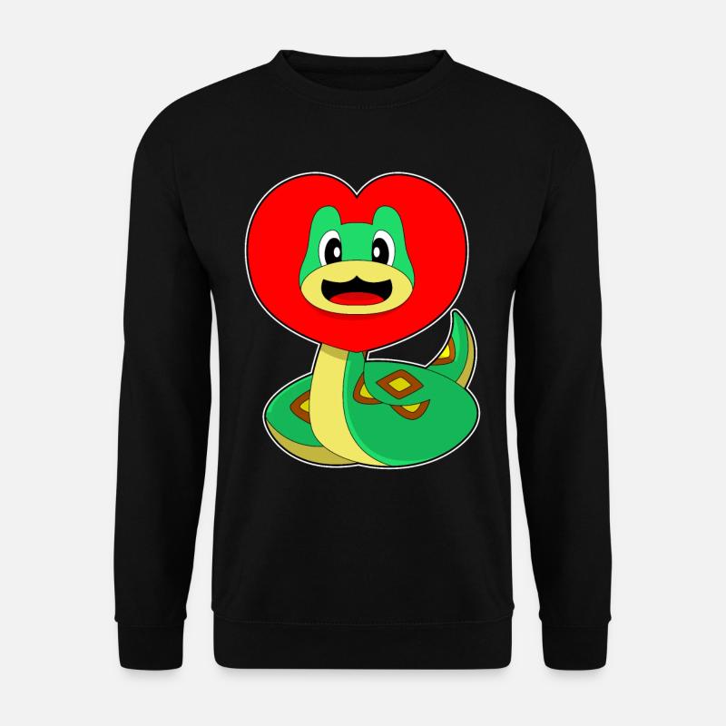 Cœur de serpent - Sweat-shirt Unisexe - noir